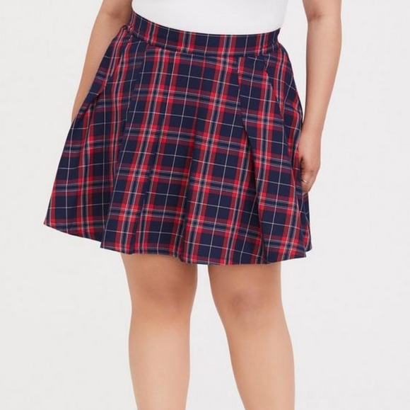 torrid Dresses & Skirts - Torrid plaid twill pleated skirt